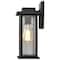 Nuvo Sullivan 1-Lgt Medium Wall Lantern - Matte Black / Clear Seeded Glass 60/7375 - alternate 7
